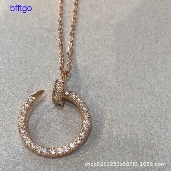 legal copy 8a v gold nail necklace women's carbon full diamond rose white two tone back with diamonds on head and tail thin chain atmos, Black
legal copy 8a v gold nail necklace women's carbon full diamond rose white two tone back with diamonds on head and tail thin chain atmos, Black