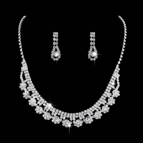 new style pendant earring suit inlaid shiny austria crystal earring non fading twinkle bridal neklace chain adjustable length necklace woman, Silver
new style pendant earring suit inlaid shiny austria crystal earring non fading twinkle bridal neklace chain adjustable length necklace woman, Silver