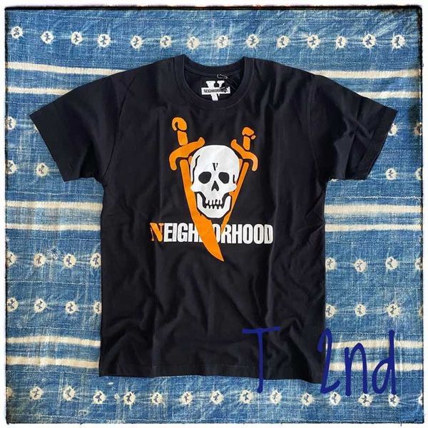 vlons t-shirs neighborhood 19ss co branded short sleeve t-shirt, White;black 
vlons t-shirs neighborhood 19ss co branded short sleeve t-shirt, White;black