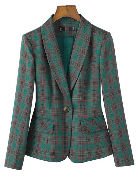 women's suits blazers arrival green coffee plaid formal blazer ladies female long sleeve single button slim business work wear women ja, White;black
women's suits blazers arrival green coffee plaid formal blazer ladies female long sleeve single button slim business work wear women ja, White;black