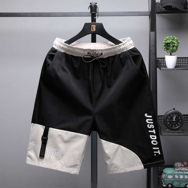 men's shorts shorts men's fashion capris korean version loose personality trend fat and enlarged beach pants patchwork fat casual, White;black 
men's shorts shorts men's fashion capris korean version loose personality trend fat and enlarged beach pants patchwork fat casual, White;black