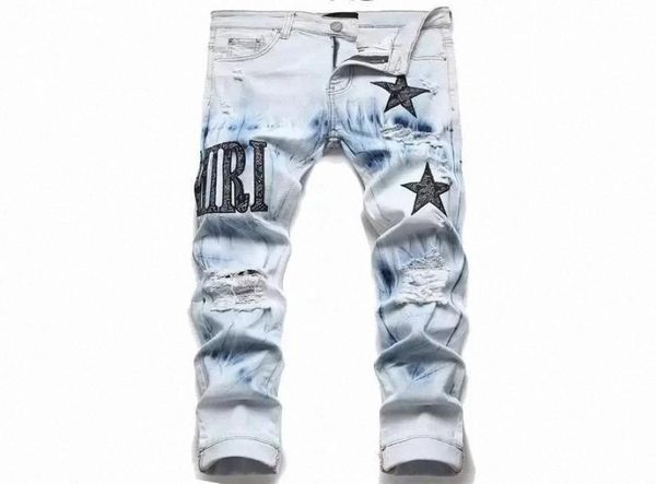 men jeans european jean hombre letter star men skinny embroidery patchwork ripped mens trend brand motorcycle pant2778493, Blue
men jeans european jean hombre letter star men skinny embroidery patchwork ripped mens trend brand motorcycle pant2778493, Blue