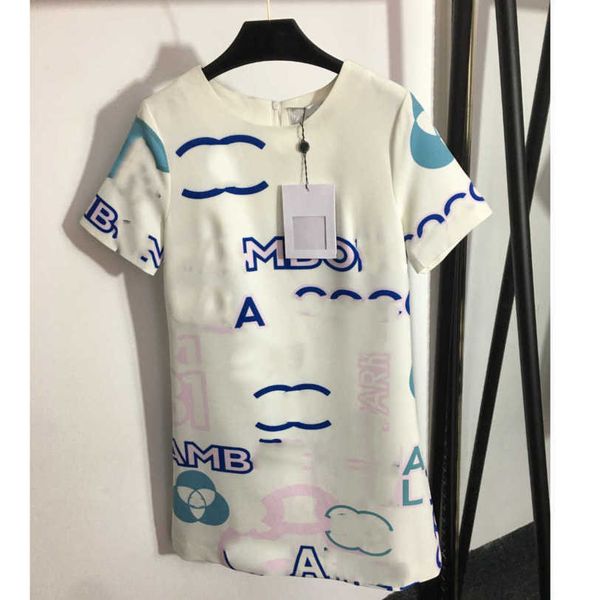 23ss women brand designer dress small fragrance alphabet print round neck short-sleeved dress womens clothing a1, Black;gray
23ss women brand designer dress small fragrance alphabet print round neck short-sleeved dress womens clothing a1, Black;gray