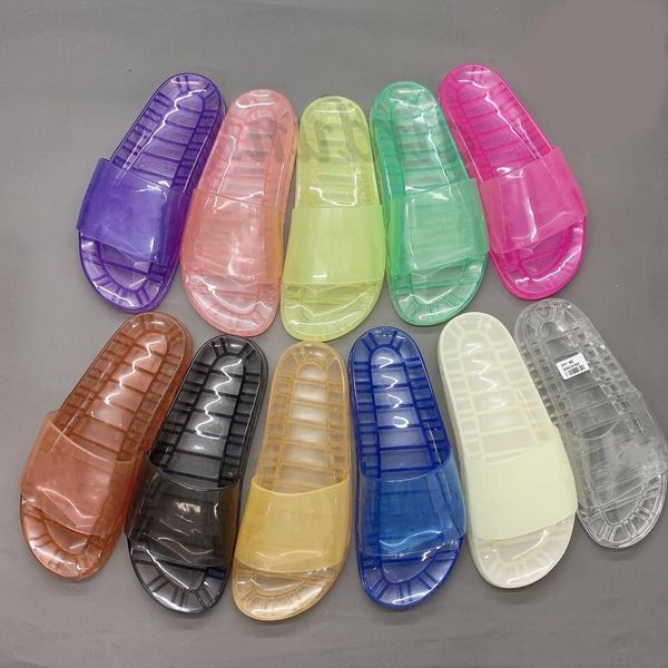 2023 summer mens women slide slipper sandals transparent rubber crystal slippers retro feel summer men flat jellys slides luxury designe khh, Black
2023 summer mens women slide slipper sandals transparent rubber crystal slippers retro feel summer men flat jellys slides luxury designe khh, Black