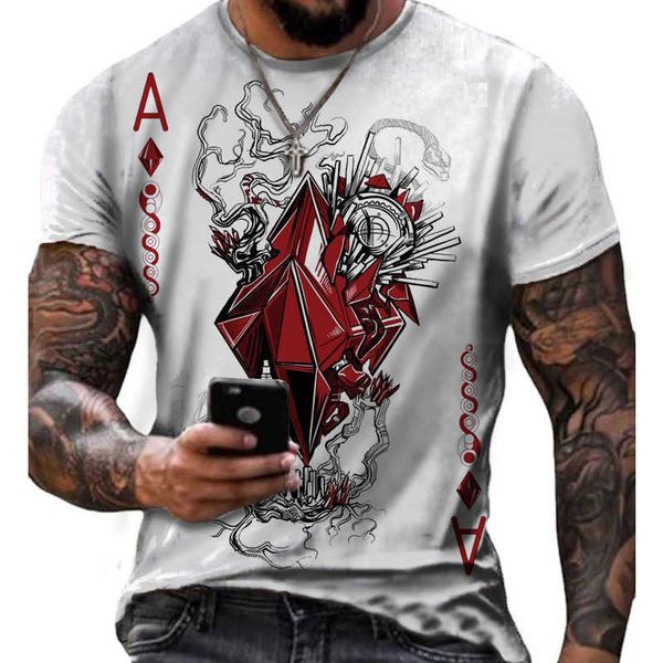 men's t-shirts new poker spades at shirt men's personality casual street t-shirt sports short sleeve fashion, White;black
men's t-shirts new poker spades at shirt men's personality casual street t-shirt sports short sleeve fashion, White;black