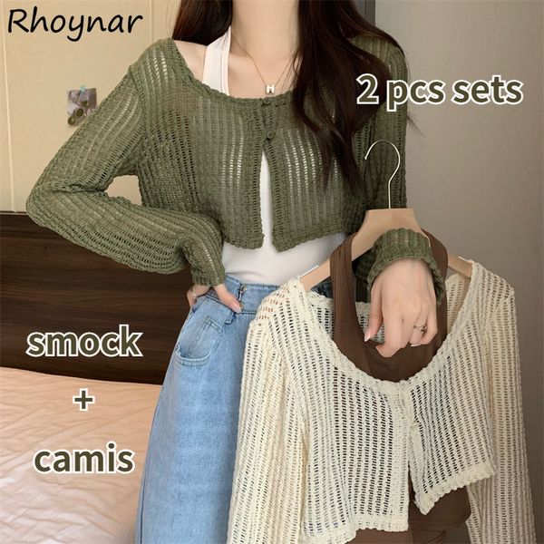 womens two piece pants korean 2 piece sets women vintage hollow out smock halter camis two outfits young fashion girls ins y2k autumn 230320, White
womens two piece pants korean 2 piece sets women vintage hollow out smock halter camis two outfits young fashion girls ins y2k autumn 230320, White