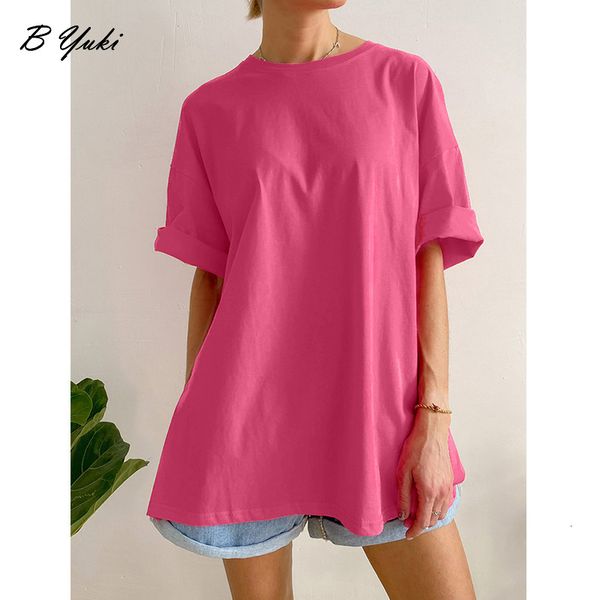 women's t-shirt blessyuki summer oversized t shirt women 100% cotton soft casual chic tees female casual split solid basi charajuku 230, White
women's t-shirt blessyuki summer oversized t shirt women 100% cotton soft casual chic tees female casual split solid basi charajuku 230, White