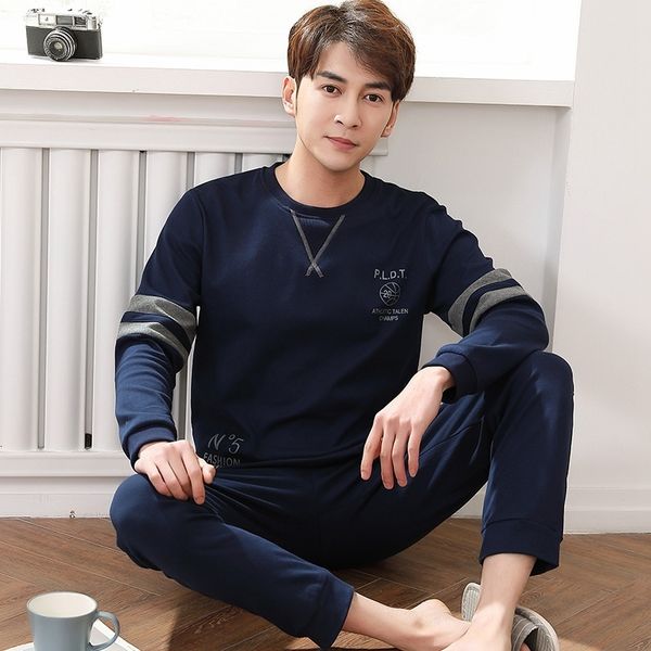 men's sleepwear spring autumn long sleeve 100% cotton pajamas sets for men fashion korean loose sleepwear pyjama male homewear home clo, Black;brown
men's sleepwear spring autumn long sleeve 100% cotton pajamas sets for men fashion korean loose sleepwear pyjama male homewear home clo, Black;brown