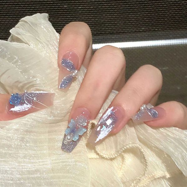 false nails japanese and korean new wearable enhancement patch purple mist butterfly wearing 230320, Red;gold
false nails japanese and korean new wearable enhancement patch purple mist butterfly wearing 230320, Red;gold