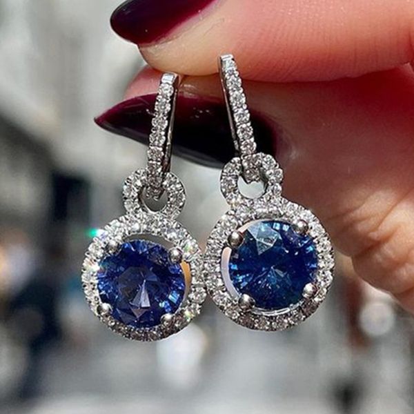 valuable lab sapphire dangle earring jewelry silver party wedding drop earrings for women bridal engagement birthday gift, Golden;silver
valuable lab sapphire dangle earring jewelry silver party wedding drop earrings for women bridal engagement birthday gift, Golden;silver