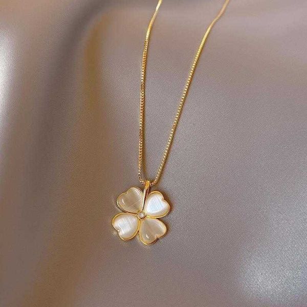 pendant necklaces strands strings four-leaved grass necklace female steel fashion collar chain light luxury small number of japanese and kor, Silver
pendant necklaces strands strings four-leaved grass necklace female steel fashion collar chain light luxury small number of japanese and kor, Silver