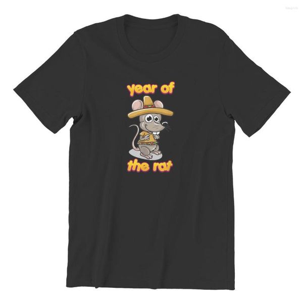 t men's shirts t-shirts year of the rat adventurous zodiac chinese yea fashion short sleeve streetwear 4xl 5xl 6xl 32157, White;black