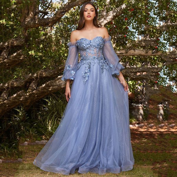party dresses latest sparkle tulle off the shoulder evening appliques flowers a line long sleeves backless sweetheart gowns 230320, White;black
party dresses latest sparkle tulle off the shoulder evening appliques flowers a line long sleeves backless sweetheart gowns 230320, White;black