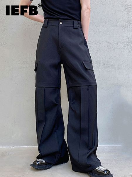men's pants iefb fashionable men casual pants pocket slim thin loose solid color loose korean style temperament 9a1608 230320, Black
men's pants iefb fashionable men casual pants pocket slim thin loose solid color loose korean style temperament 9a1608 230320, Black