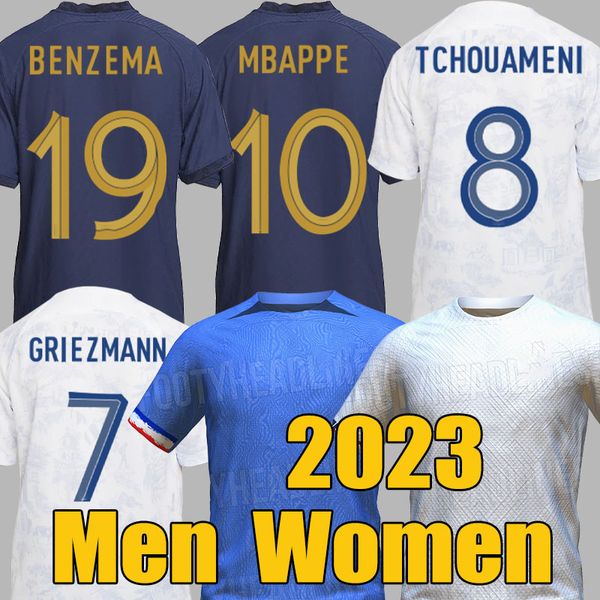 2023 french men women soccer jerseys benzema mbappe griezmann kante giroud homme enfant femme 22 23 kids kit set maillots de football shirts, Black;yellow
2023 french men women soccer jerseys benzema mbappe griezmann kante giroud homme enfant femme 22 23 kids kit set maillots de football shirts, Black;yellow