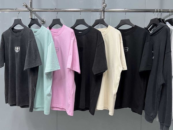 high edition b home embroidery short sleeve lock letter loose drop shoulder os style fashion t-shirt, White;black
high edition b home embroidery short sleeve lock letter loose drop shoulder os style fashion t-shirt, White;black