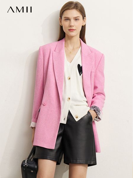 women's suits blazers amii minimalism autumn blazer coats for women office lady elegant houndstooth jackets loose casual business suit, White;black
women's suits blazers amii minimalism autumn blazer coats for women office lady elegant houndstooth jackets loose casual business suit, White;black