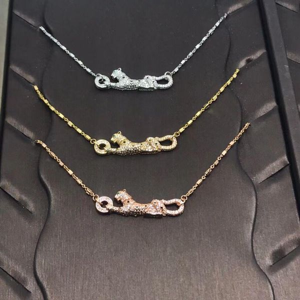 new pattern designer necklaces full of diamonds leopard pendants for women fashion jewelry clavicle chain trendy, Silver
new pattern designer necklaces full of diamonds leopard pendants for women fashion jewelry clavicle chain trendy, Silver