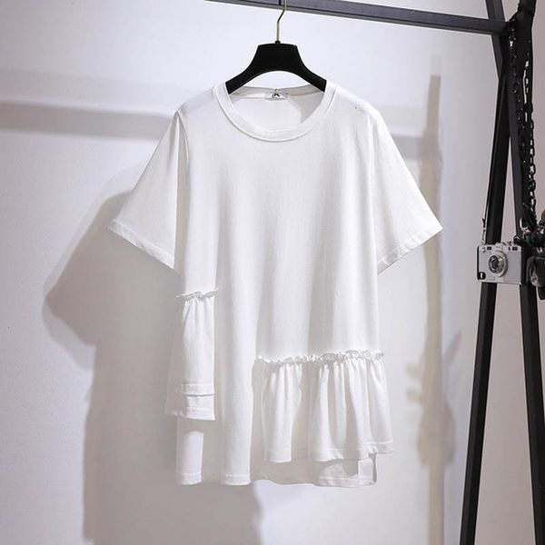 women's t-shirt 150kg plus size women's summer ruffle stitching short-sleeved t-shirt bust 153cm 6xl 7xl 8xl 9xl 10xl loose cotton, White
women's t-shirt 150kg plus size women's summer ruffle stitching short-sleeved t-shirt bust 153cm 6xl 7xl 8xl 9xl 10xl loose cotton, White
