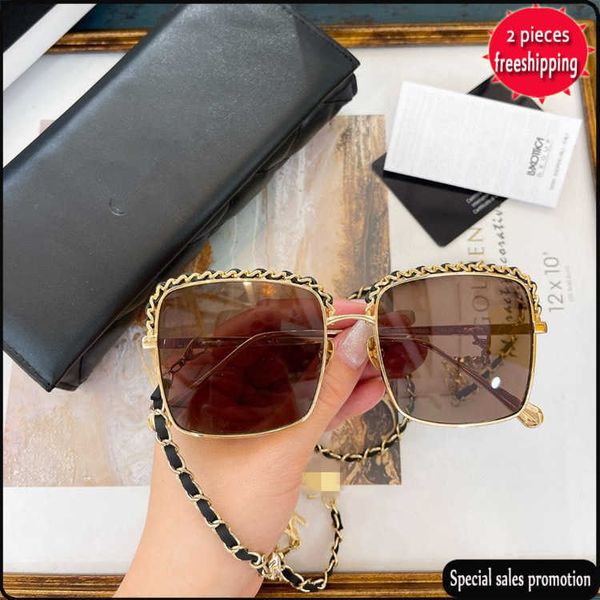 brand design sunglasses xiaoxiangjia fashion box sunglass female star net red ins same leather chain ch2306 uv400 high quality, White;black
brand design sunglasses xiaoxiangjia fashion box sunglass female star net red ins same leather chain ch2306 uv400 high quality, White;black