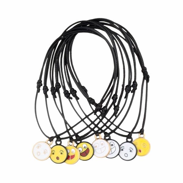 32pcs creative alloy emoticons pack handmade braided adjustable bracelet woman man hip hop fashion jewelry, Golden;silver
32pcs creative alloy emoticons pack handmade braided adjustable bracelet woman man hip hop fashion jewelry, Golden;silver