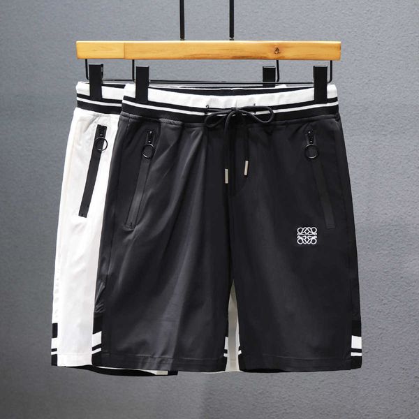 men's shorts ice silk slim soft summer casual shorts men's american fashion loose embroidered sports capris, White;black
men's shorts ice silk slim soft summer casual shorts men's american fashion loose embroidered sports capris, White;black