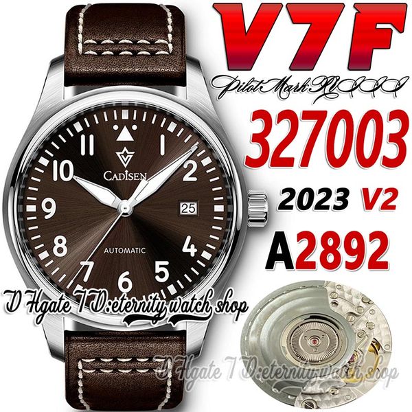 v7f v2 v7327003 a2892 automatic mechanical mens watch dark brown dial number markers stainless steel case brown leather strap super edition, Slivery;brown
v7f v2 v7327003 a2892 automatic mechanical mens watch dark brown dial number markers stainless steel case brown leather strap super edition, Slivery;brown