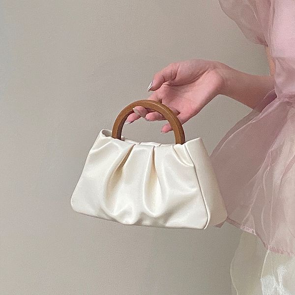 evening bag's bag wooden handle crinkled cloud small tote niche design women's cute girl pleated cloud 230317
evening bag's bag wooden handle crinkled cloud small tote niche design women's cute girl pleated cloud 230317