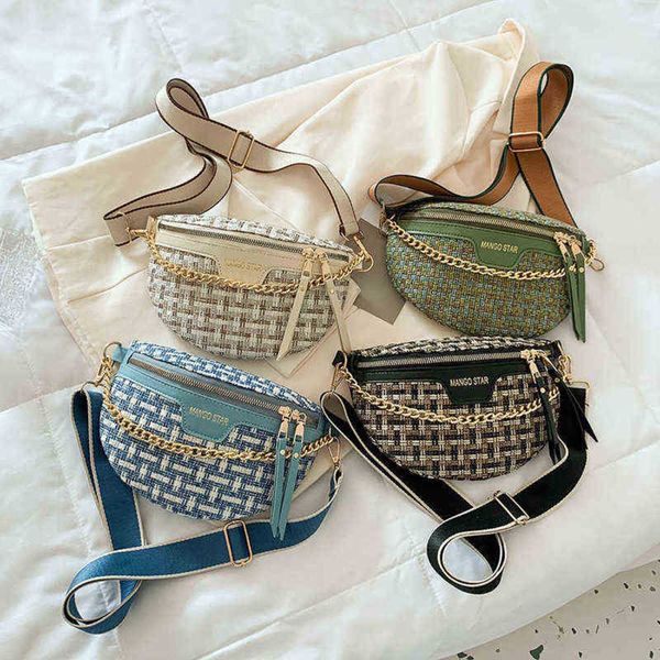 waist bags net red chest bag women's summer new woven fashion messenger ins chain small waist 220704
waist bags net red chest bag women's summer new woven fashion messenger ins chain small waist 220704