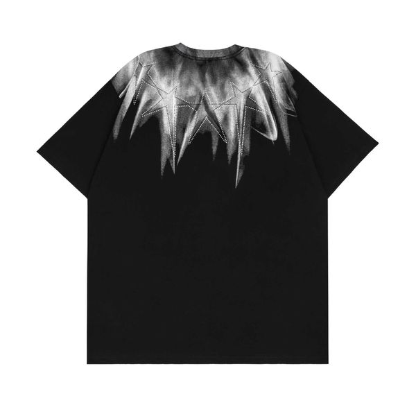 men's t-shirts street five-pointed star diamond washed old short sleeve t-shirt men's high street fashion loose couple, White;black
men's t-shirts street five-pointed star diamond washed old short sleeve t-shirt men's high street fashion loose couple, White;black