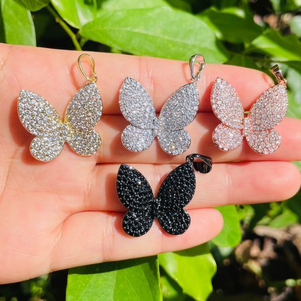 charms 5pcs butterfly for women bracelet making bling cubic zirconia pendant necklace clear black jewelry accessories 230320, Bronze;silver
charms 5pcs butterfly for women bracelet making bling cubic zirconia pendant necklace clear black jewelry accessories 230320, Bronze;silver
