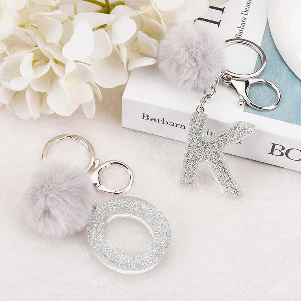 key rings 1pc keyring silver color english letter resin keychain with puffer ball 26 words a to z handbag charms for woman r230311, Slivery;golden
key rings 1pc keyring silver color english letter resin keychain with puffer ball 26 words a to z handbag charms for woman r230311, Slivery;golden