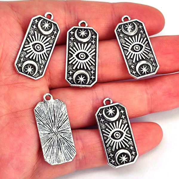 charms 50pcs star moon sun eye pendant charm gift for women men accessories diy 230320, Bronze;silver 
charms 50pcs star moon sun eye pendant charm gift for women men accessories diy 230320, Bronze;silver