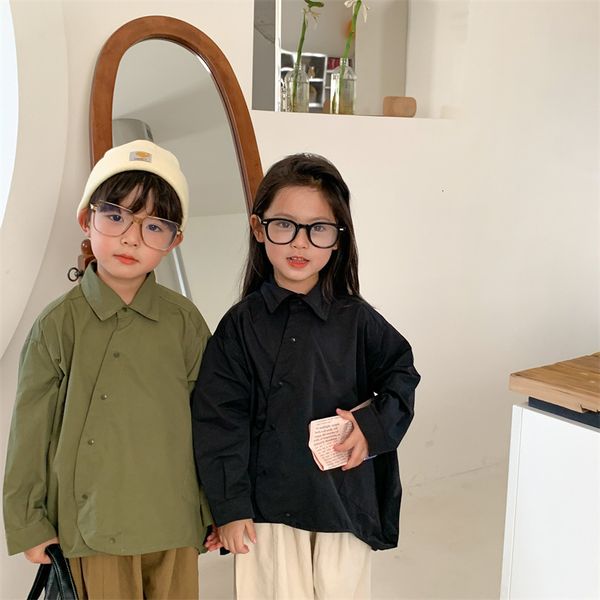 kids shirts korean style unique design solid color shirts children cotton loose shirt 230321, White;black
kids shirts korean style unique design solid color shirts children cotton loose shirt 230321, White;black