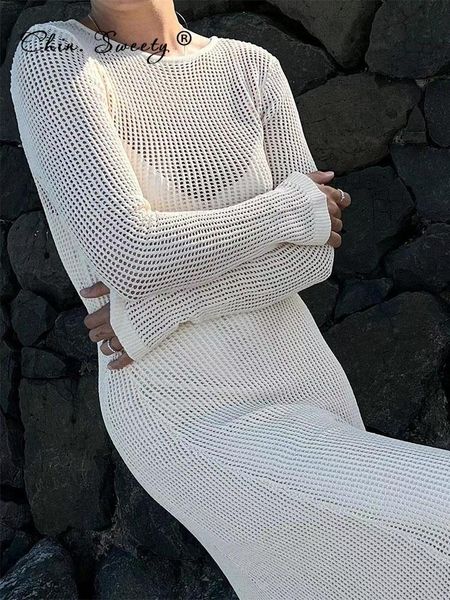 casual dresses knitted beach dres hollow out o neck long sleeve female 2023 summer see through lady white holiday vestidos 230321, Black;gray
casual dresses knitted beach dres hollow out o neck long sleeve female 2023 summer see through lady white holiday vestidos 230321, Black;gray