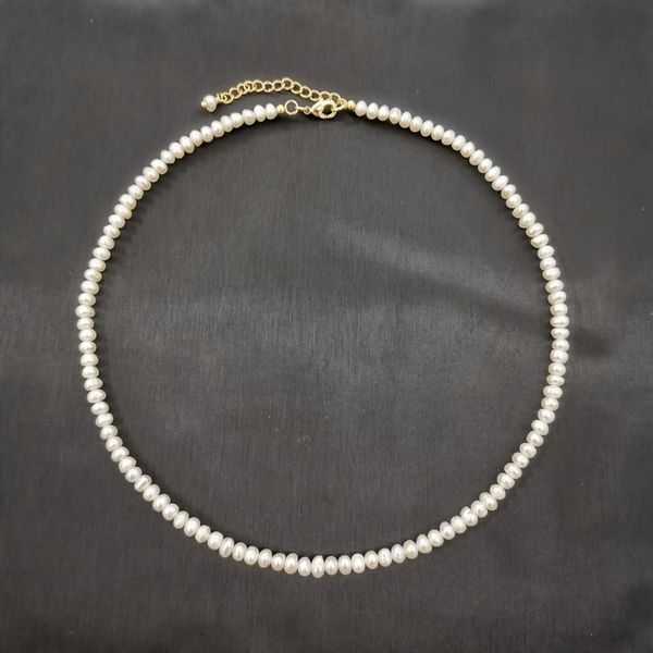 beaded necklaces 4mm white freshwater pearl necklace 14k gold filled adjustable chain pearls beaded exquisite choker collier perles perlas w, Silver
beaded necklaces 4mm white freshwater pearl necklace 14k gold filled adjustable chain pearls beaded exquisite choker collier perles perlas w, Silver