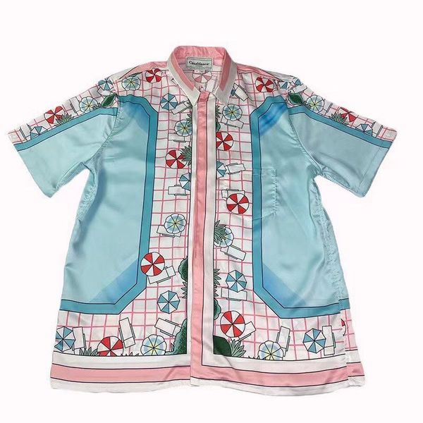 casablanca paris summer short sleeve t-shirt mens and womens swimming pool short sleeve silk star matching shirt, White;black
casablanca paris summer short sleeve t-shirt mens and womens swimming pool short sleeve silk star matching shirt, White;black