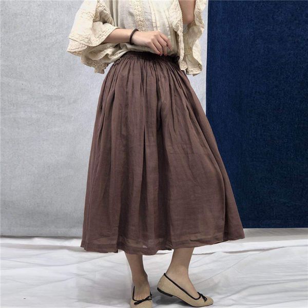 skirts johnature 2023 vintage solid color linen women summer japanese elastic waist tie loose 3 colors 230321, Black
skirts johnature 2023 vintage solid color linen women summer japanese elastic waist tie loose 3 colors 230321, Black