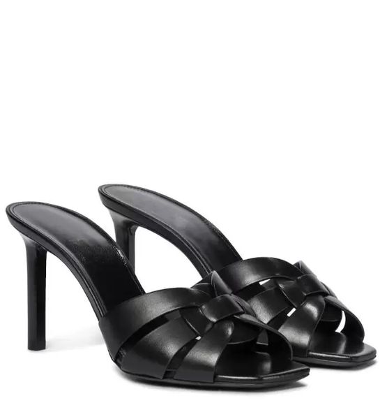 women sandal slipper slide high heels shoes luxury designer shoe for woman black genuine leather tribute 85mm leathers sandals brands with b
women sandal slipper slide high heels shoes luxury designer shoe for woman black genuine leather tribute 85mm leathers sandals brands with b