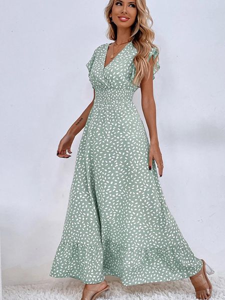 casual dresses fashion polka dot print dress for women bohemian beach dress summer sleeveless v neck tunic dress holiday casual ruffle sundr, Black;gray
casual dresses fashion polka dot print dress for women bohemian beach dress summer sleeveless v neck tunic dress holiday casual ruffle sundr, Black;gray