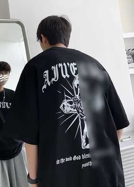 men's t-shirts hip hop street style harajuku short sleeve t-shirt summer 2023 new retro american round neck dress 3ptkd, White;black
men's t-shirts hip hop street style harajuku short sleeve t-shirt summer 2023 new retro american round neck dress 3ptkd, White;black
