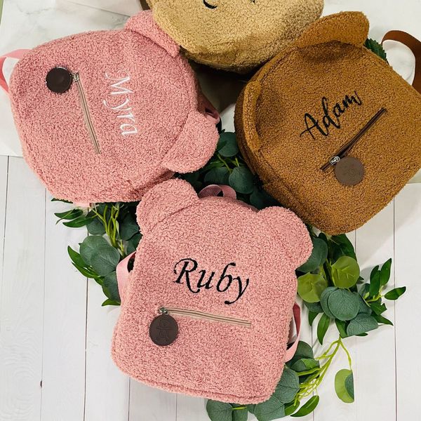 school bags personalized embroidery toddler backpack pink lightweight plush bear kids custom name for boys girls ladies 230320
school bags personalized embroidery toddler backpack pink lightweight plush bear kids custom name for boys girls ladies 230320