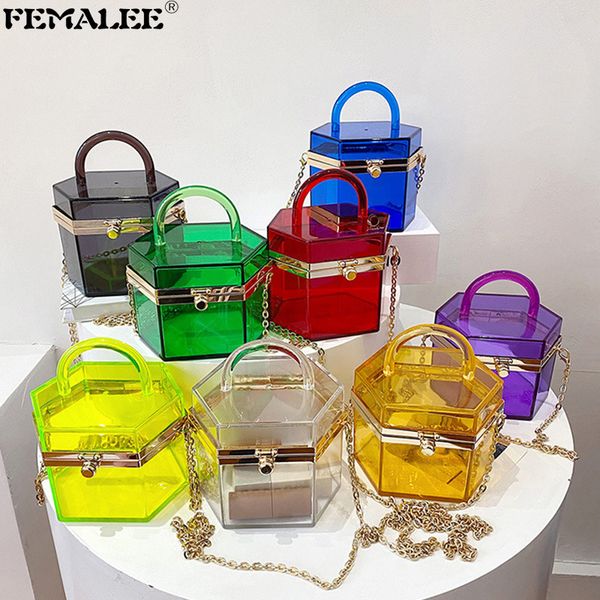 evening bags transparent acrylic chains handbag for women luxury clear pvc mini tote shoulder bolsas summer lady seethrough messenger purses
evening bags transparent acrylic chains handbag for women luxury clear pvc mini tote shoulder bolsas summer lady seethrough messenger purses