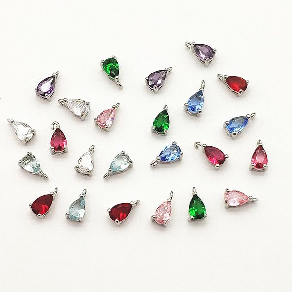 charms arrival 8x5mm 100pcs crystal micro inlay drop charm for handmade necklace earring diy parts jewelry findings components 230320, Bronze;silver
charms arrival 8x5mm 100pcs crystal micro inlay drop charm for handmade necklace earring diy parts jewelry findings components 230320, Bronze;silver