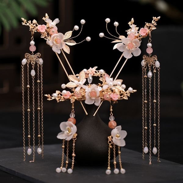 wedding hair jewelry ancient chinese style women girls long tassel step shake flower hairpins clips hair combs earring jewelry 230320, Slivery;golden
wedding hair jewelry ancient chinese style women girls long tassel step shake flower hairpins clips hair combs earring jewelry 230320, Slivery;golden