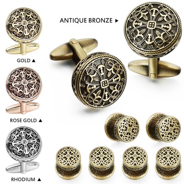 cuff links hawson cufflinks and tuxedo shirt studs for men retro flower pattern wedding business gifts for groomsman with box 230320, Silver
cuff links hawson cufflinks and tuxedo shirt studs for men retro flower pattern wedding business gifts for groomsman with box 230320, Silver