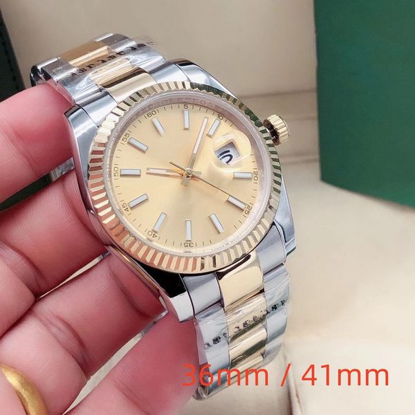 2022 new men's automatic mechanical movement watch 36/41mm all stainless steel waterproof ladies watch couples classic watch, Slivery;brown
2022 new men's automatic mechanical movement watch 36/41mm all stainless steel waterproof ladies watch couples classic watch, Slivery;brown