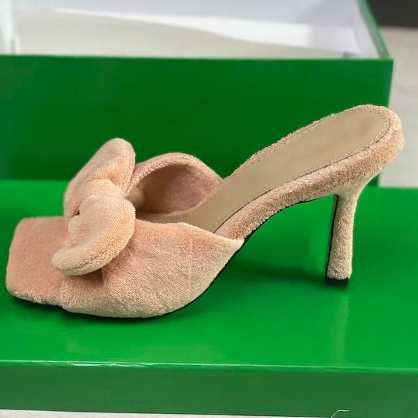 casual shoes designers slippers bowtie sandals women high heel open toe towel mules slides summer autumn with box, Black
casual shoes designers slippers bowtie sandals women high heel open toe towel mules slides summer autumn with box, Black