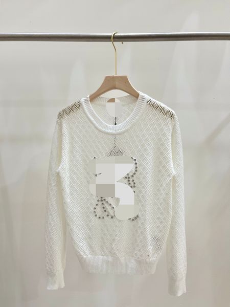 309 l 2023 milan runway autumn womens sweater long sleeve beads crew neck white beads womens shang, White;black
309 l 2023 milan runway autumn womens sweater long sleeve beads crew neck white beads womens shang, White;black