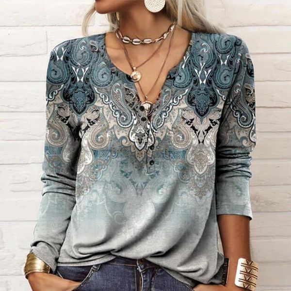 women s t shirt vintage print long sleeve female elegant ethnic style v neck loose clothing streetwear autumn cotton tees 230321, White
women s t shirt vintage print long sleeve female elegant ethnic style v neck loose clothing streetwear autumn cotton tees 230321, White